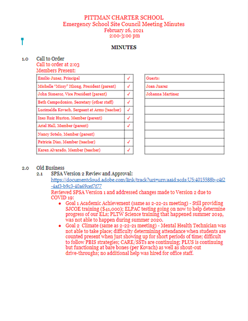 SSC minutes 2-26-21 1 of 2 SSC minutes 2-26-21 1 of 2